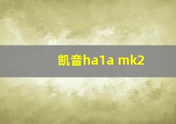 凯音ha1a mk2